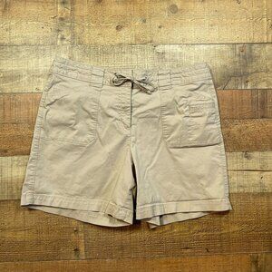 Talbots Khaki Stretch Shorts size 12